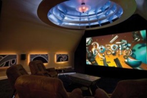 Un esempio di sala cinematografica fatta in casa