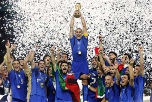 La vittoria della nazionale italiana ai Mondiali di Calcio del 2006 in Germania